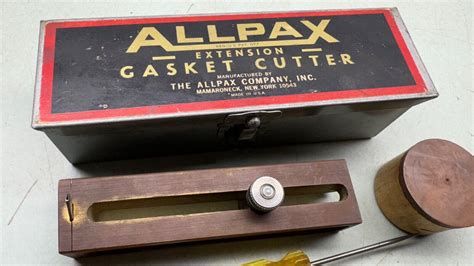 allpax gasket cutter old metal storage box pics|allpax gasket cutter parts.